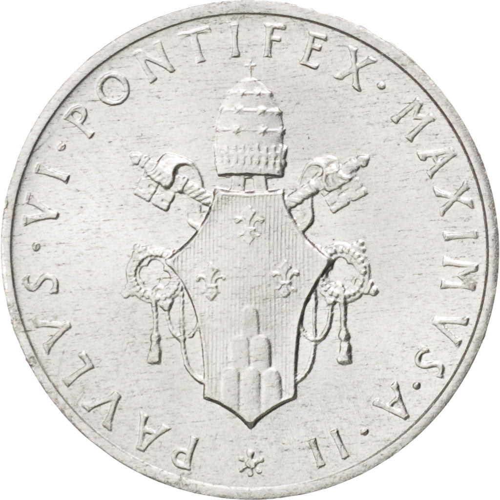 VATICAN CITY, Lira, 1964, KM #76.2, MS(63), Aluminum, 17, 0.60