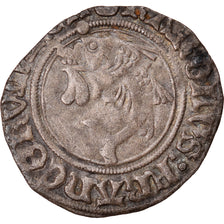 Münze, Frankreich, Charles VIII, Liard au dauphin, 1483, Saint Lô, SS, Billon