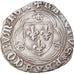 Moneta, Francja, Charles VII, Blanc à la couronne, Angers, EF(40-45), Bilon