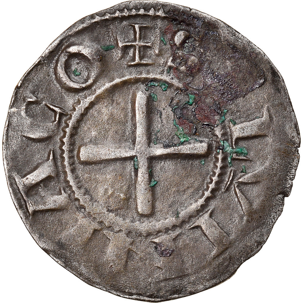 Coin, France, Bourbonnais, Denarius, Souvigny, EF(40-45), Silver, Boudeau:359