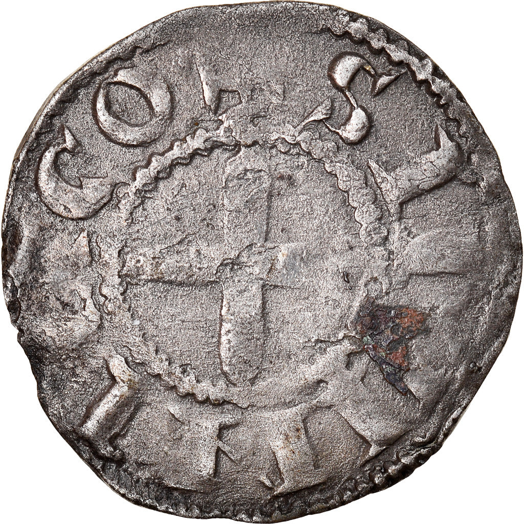 Coin, France, Bourbonnais, Denarius, Souvigny, VF(30-35), Silver, Boudeau:359
