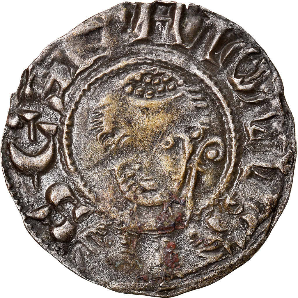 Coin, France, Bourbonnais, Denarius, Souvigny, EF(40-45), Silver, Boudeau:359