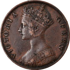 Coin, Hong Kong, Victoria, Cent, 1875, EF(40-45), Bronze, KM:4.1