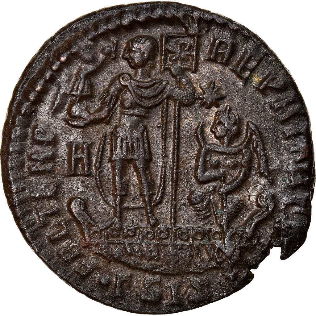 Moneta, Constans, Maiorina, 348-350, Siscia, SPL-, Rame, RIC:205