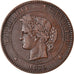 Coin, France, Cérès, 10 Centimes, 1875, Bordeaux, EF(40-45), Bronze, KM:815.2
