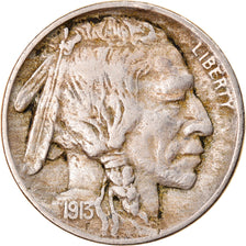 Coin, United States, Buffalo Nickel, 5 Cents, 1913, U.S. Mint, Philadelphia