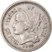 Moneda, Estados Unidos, Nickel 3 Cents, 1865, U.S. Mint, Philadelphia, MBC+