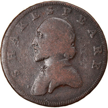 Münze, Großbritannien, Warwickshire, Shakespeare, Halfpenny Token, 1790
