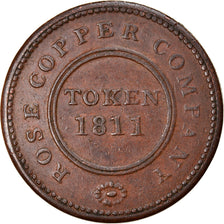 Moeda, Grã-Bretanha, Rose Copper Company, Halfpenny Token, 1811, Birmingham