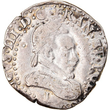 Monnaie, France, Henri III, Demi franc au col plat, Demi Franc, 1583, Limoges