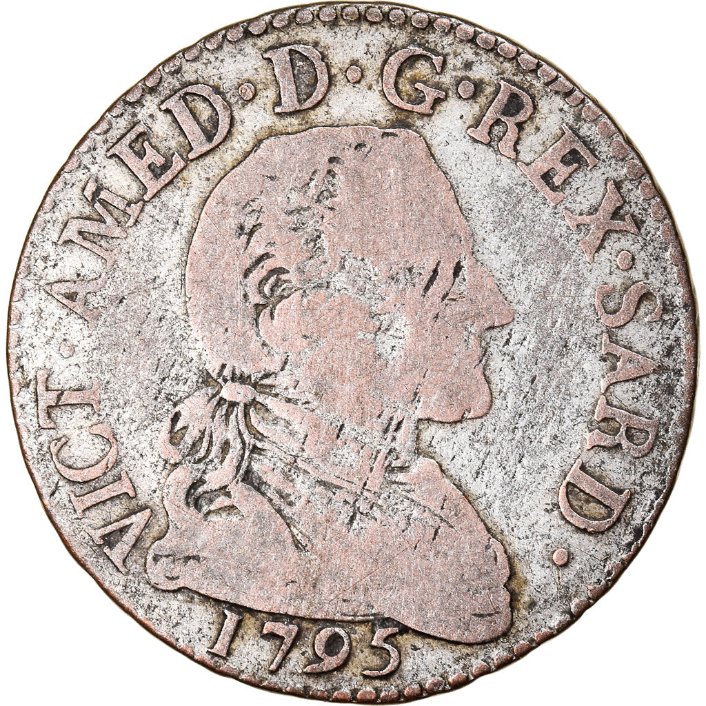 Münze, Italien Staaten, SARDINIA, Vittorio Amedeo III, 20 Soldi, Lira, 1795