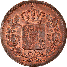 Münze, Deutsch Staaten, BAVARIA, Ludwig I, Pfennig, 1847, Munich, VZ+, Kupfer
