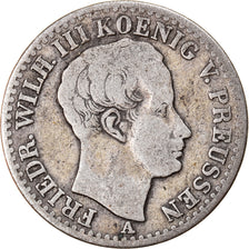 Moneda, Estados alemanes, PRUSSIA, Friedrich Wilhelm III, 1/6 Thaler, 1827