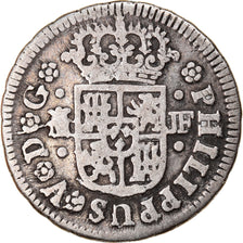 Monnaie, Espagne, Philip V, 1/2 Réal, 1738, Madrid, TB+, Argent, KM:350.1
