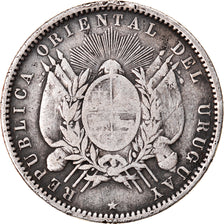 Coin, Uruguay, 20 Centesimos, 1877, Uruguay Mint, Paris, Berlin, Vienna