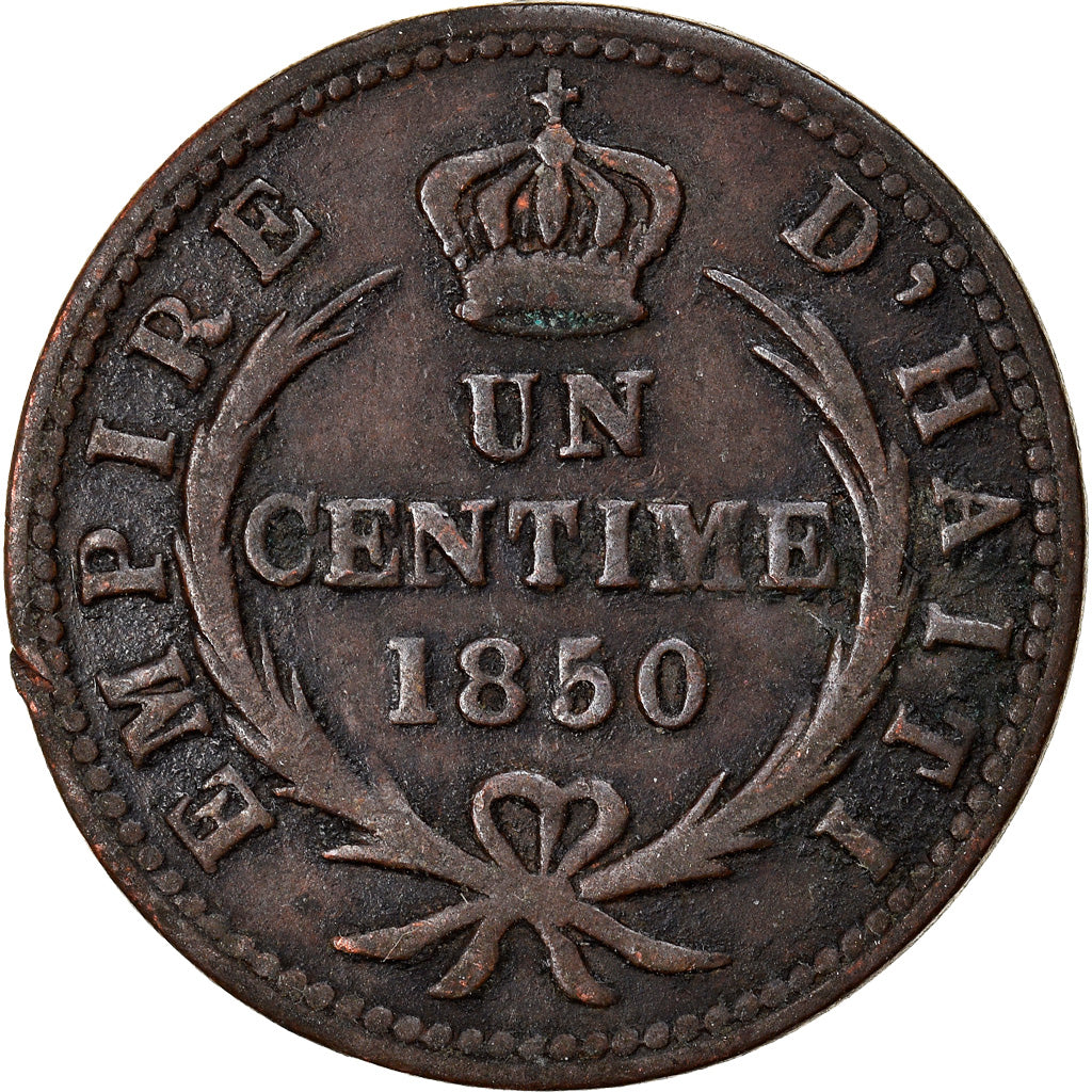 Coin, Haiti, Centime, 1850, VF(30-35), Copper, KM:34