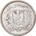 Coin, Dominican Republic, 1/2 Peso, 1960, EF(40-45), Silver, KM:21