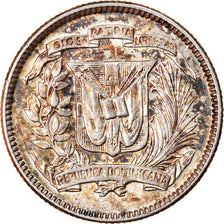 Coin, Dominican Republic, 10 Centavos, 1953, AU(55-58), Silver, KM:19