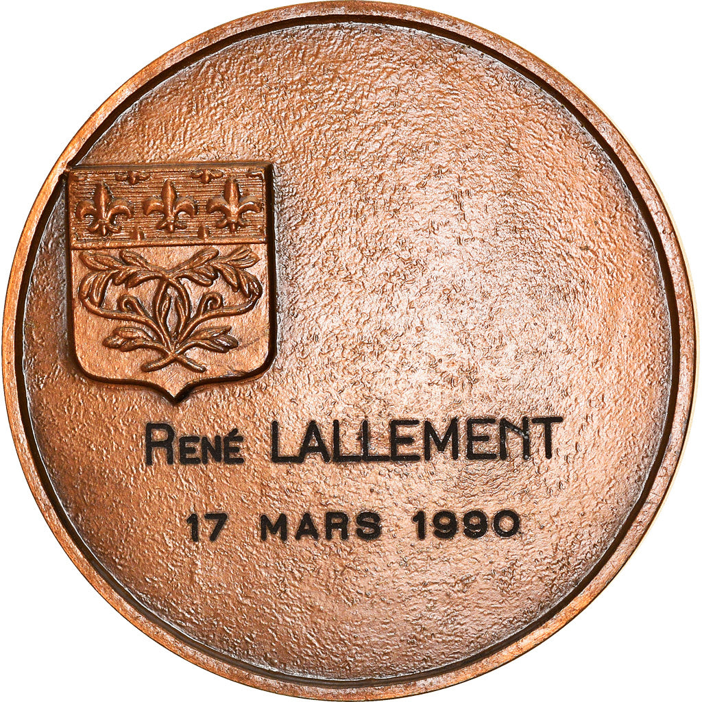 Francia, medaglia, Cathédrale de Reims, Arts & Culture, 1990, Coutré, SPL