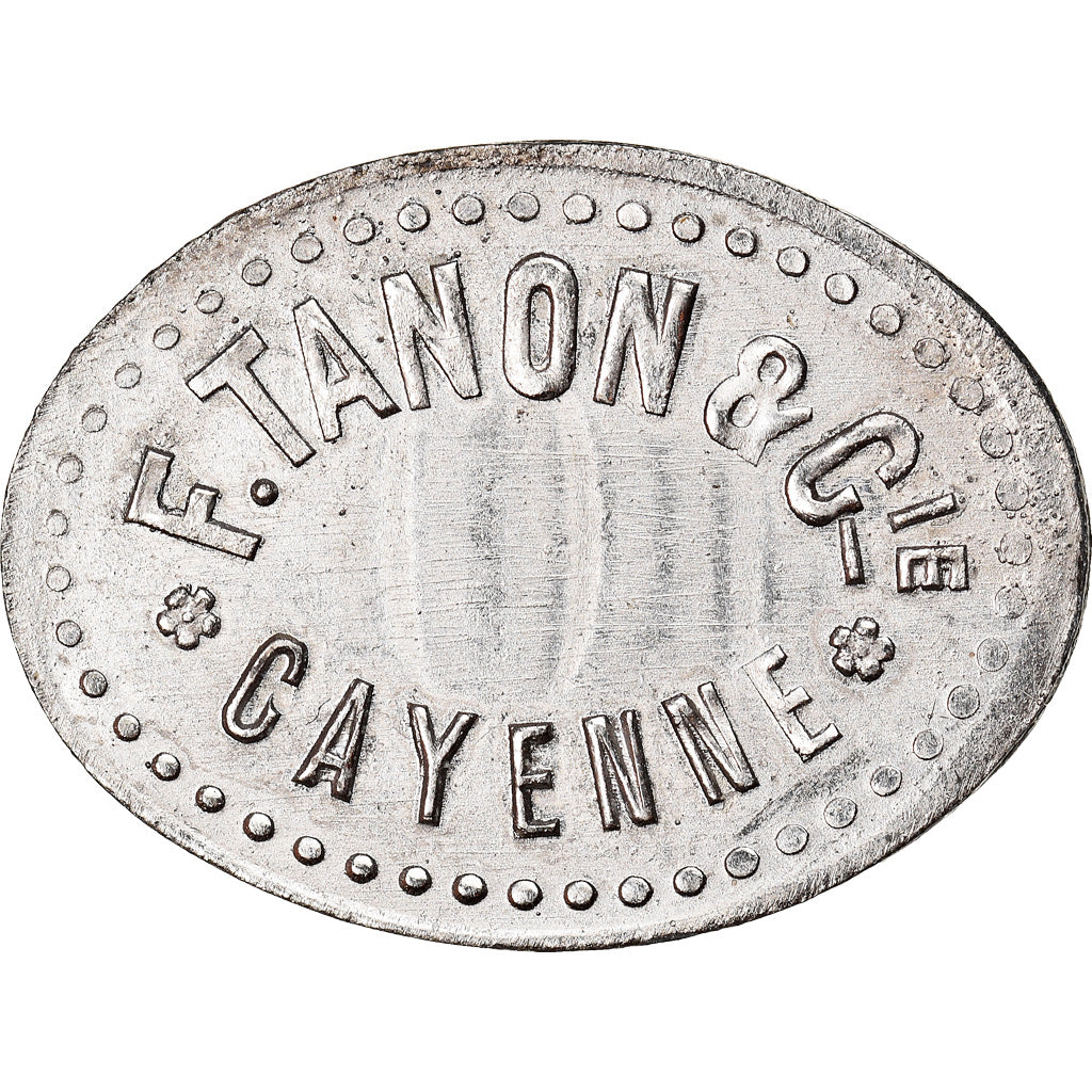 token, FRENCH GUIANA, Cayenne, F. Tanon et Cie, 10 Centimes, c. 1928, AU(50-53)