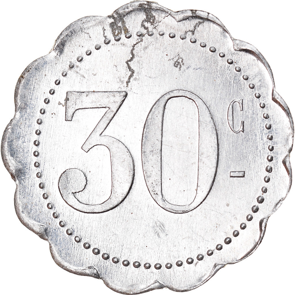 token, GUJANA FRANCUSKA, Cayenne, F. Tanon et Cie, 30 Centimes, c. 1928