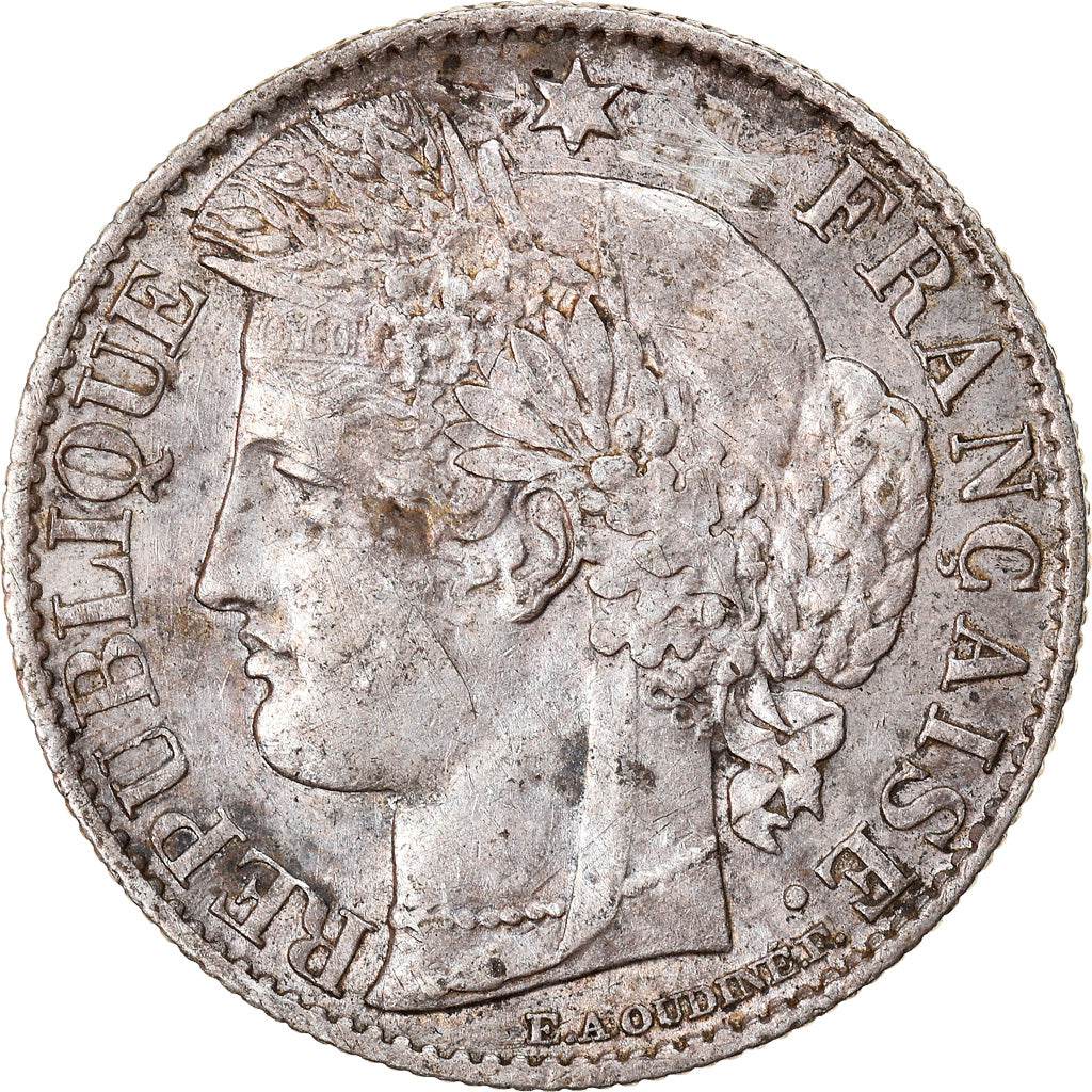 Coin, France, Cérès, 50 Centimes, 1887, Paris, EF(40-45), Silver, KM:834.1