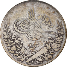 Coin, Egypt, Abdul Hamid II, 10 Qirsh, 1894, Misr, VF(20-25), Silver, KM:295