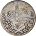 Moneta, Egipt, Abdul Hamid II, 10 Qirsh, 1894, Misr, VF(20-25), Srebro, KM:295