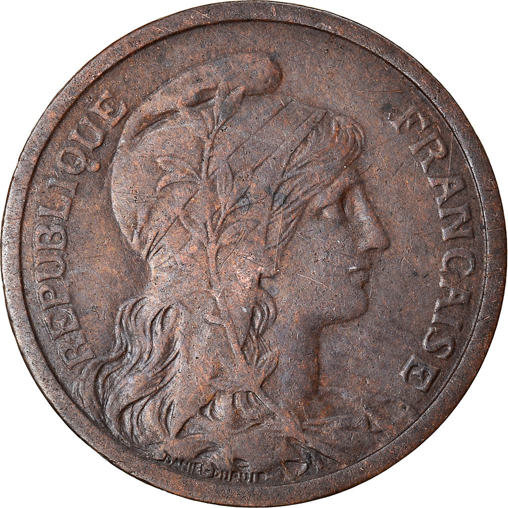 Moeda, França, Dupuis, 2 Centimes, 1909, Paris, AU(50-53), Bronze, KM:841