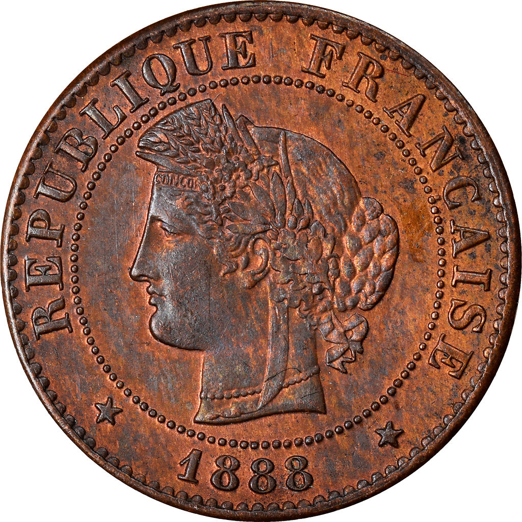 Coin, France, Cérès, Centime, 1888, Paris, MS(60-62), Bronze, KM:826.1
