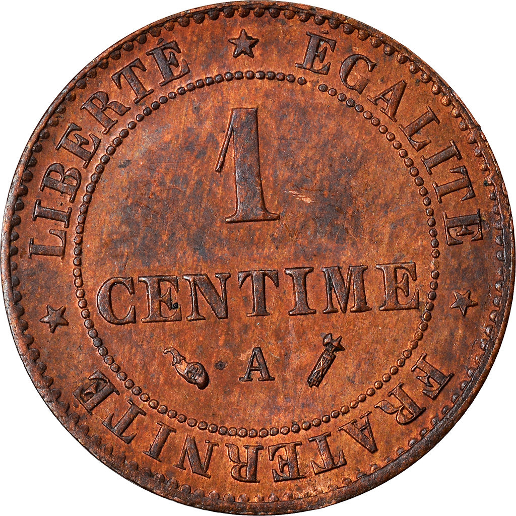 Coin, France, Cérès, Centime, 1888, Paris, MS(60-62), Bronze, KM:826.1