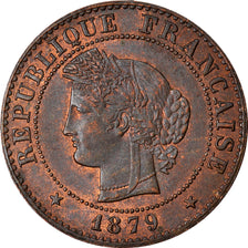 Coin, France, Cérès, Centime, 1879, Paris, AU(55-58), Bronze, KM:826.1