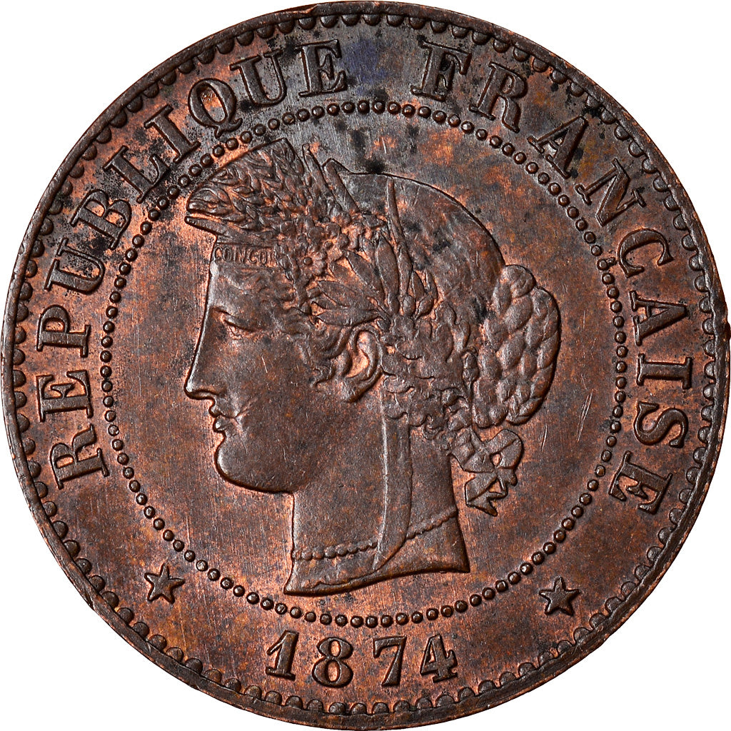 Moneta, Francia, Cérès, Centime, 1874, Paris, SPL, Bronzo, KM:826.1
