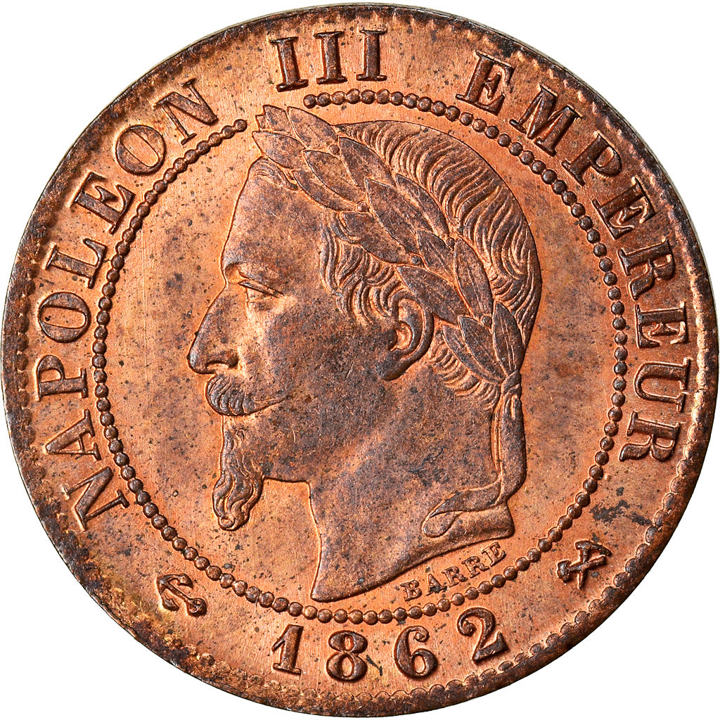 Münze, Frankreich, Napoleon III, Napoléon III, Centime, 1862, Bordeaux, STGL