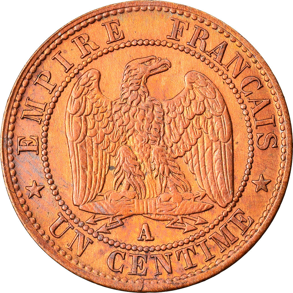 Coin, France, Napoleon III, Napoléon III, Centime, 1853, Paris, AU(50-53)