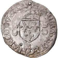 Moneta, Francja, Henri II, Douzain aux croissants, 1549, Rouen, EF(40-45)
