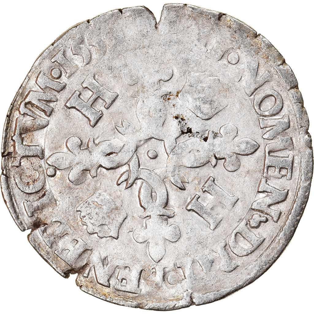 Moneta, Francia, Henri II, Douzain aux croissants, 1551, Paris, MB+, Biglione