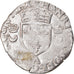 Moneda, Francia, Henri II, Douzain aux croissants, 1550, Paris, BC+, Vellón