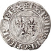Moeda, França, Charles VI, Blanc Guénar, Romans, EF(40-45), Lingote