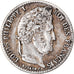 Moneta, Francia, Louis-Philippe, 1/4 Franc, 1838, Paris, BB, Argento, KM:740.1