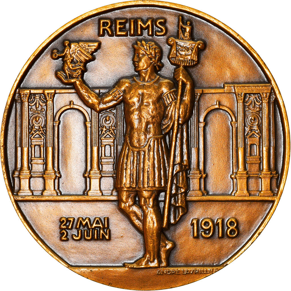 France, Medal, Défense Victorieuse de Reims par le Général Petit, History