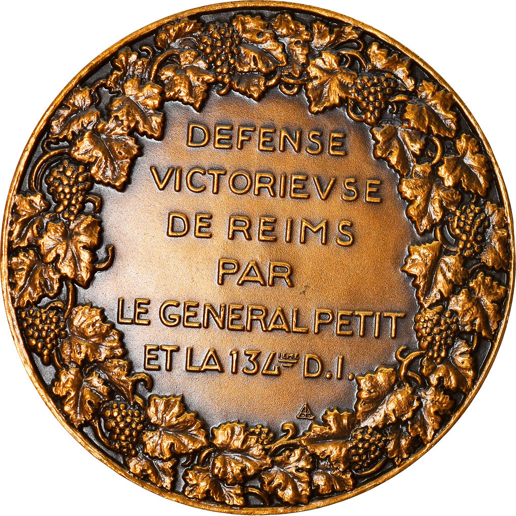 France, Medal, Défense Victorieuse de Reims par le Général Petit, History
