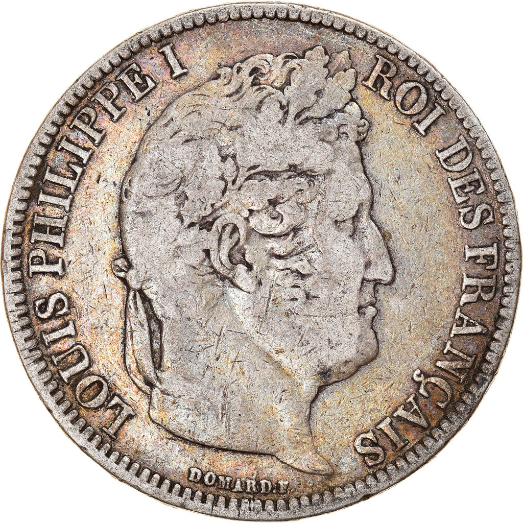 Coin, France, Louis-Philippe, 5 Francs, 1831, Nantes, VF(20-25), Silver