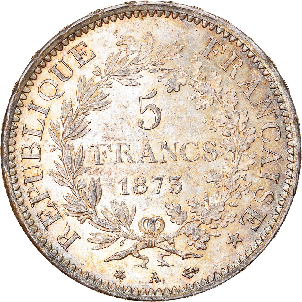 Coin, France, Hercule, 5 Francs, 1873, Paris, AU(55-58), Silver, KM:820.1
