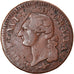Coin, France, Louis XVI, Sol à l'Ecu, 1791, Lyon, VF(20-25), Copper