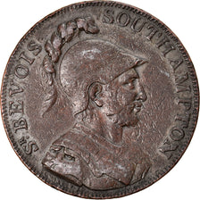 Coin, Great Britain, Hampshire, Halfpenny Token, 1791, Southampton, EF(40-45)