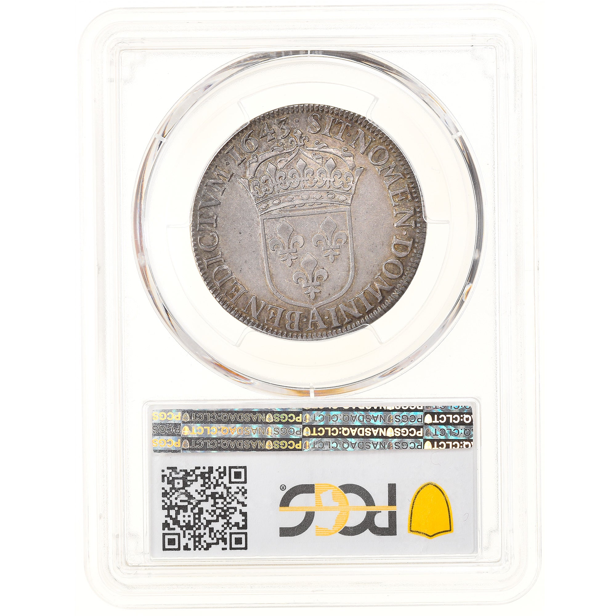 Munten, Frankrijk, Louis XIV, 1/2 Écu à la mèche courte, 1/2 Ecu, 1643
