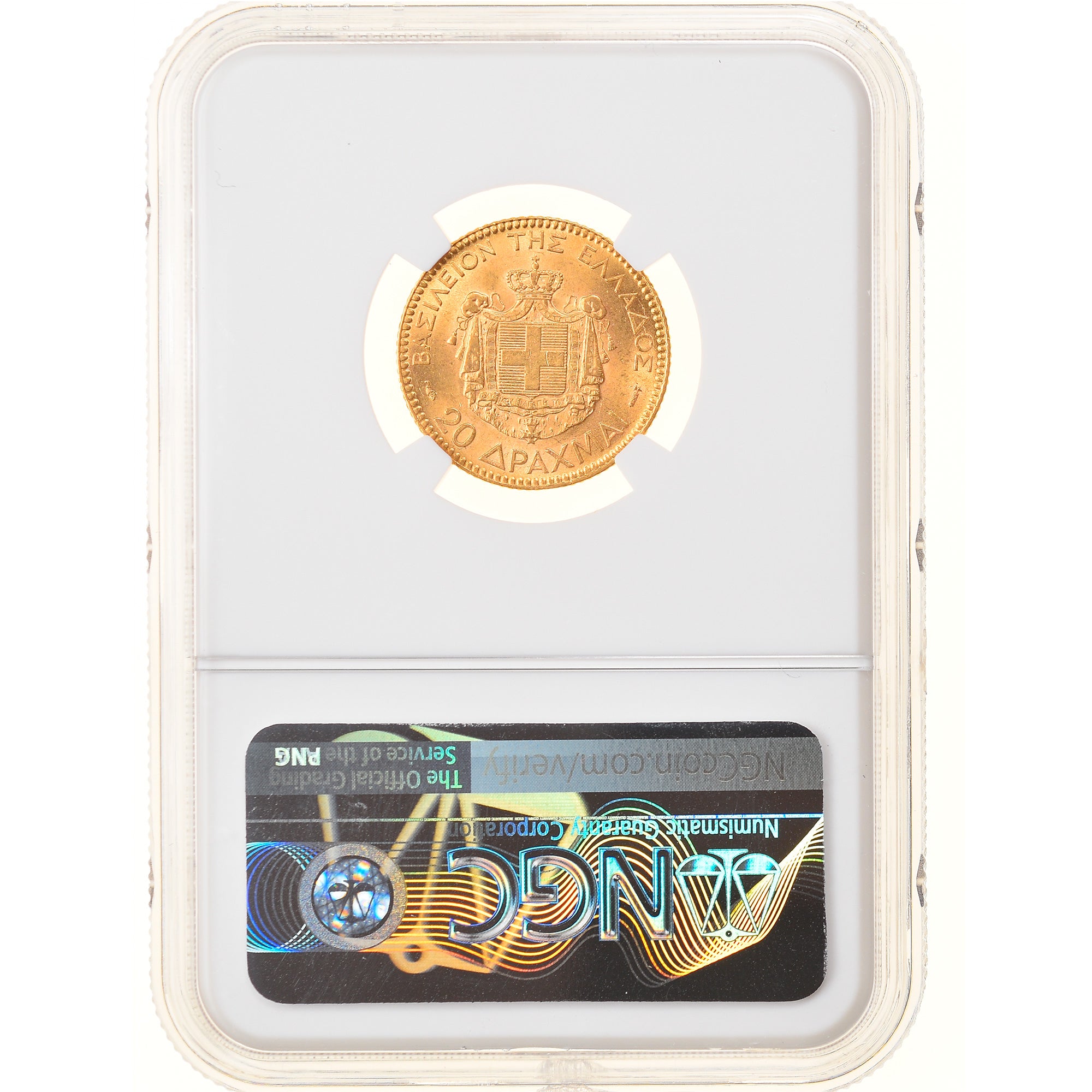 Monnaie, Grèce, George I, 20 Drachmai, 1884, Paris, NGC, MS62, SUP+, Or, KM:56