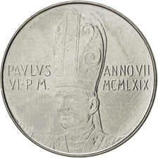 VATICAN CITY, 50 Lire, 1969, KM #113, MS(63), Stainless Steel, 24.8, 6.19