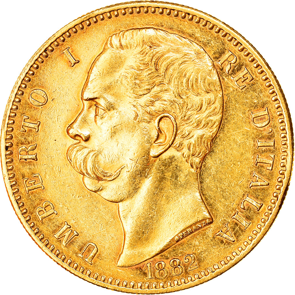 Münze, Italien, Umberto I, 100 Lire, 1882, Rome, VZ, Gold, KM:22